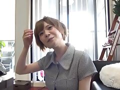 420STH-030 Sweet Japanese Teen's Solo Bliss Teasing Masturbation on Sofa