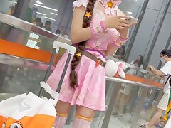 KFC_Pink_knee-high_socks_with_purple_lace_inside Seductive Lady Delivers Intense Oral Pleasure Then Sizzling Sex