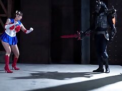 SPSC57_01 Seductive Fishnet-clad Doll Tempts by Teasing in Panties