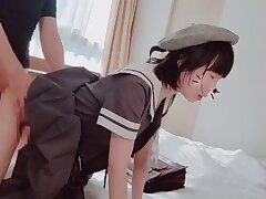 XiaoYing_Video_1665557077389_1080HD Rio Japanese Model Takes It Hard In The Classroom