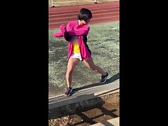 230OREMO-002 Happy Babe's Round Ass Thrills in Steamy Shaved Pussy Delight